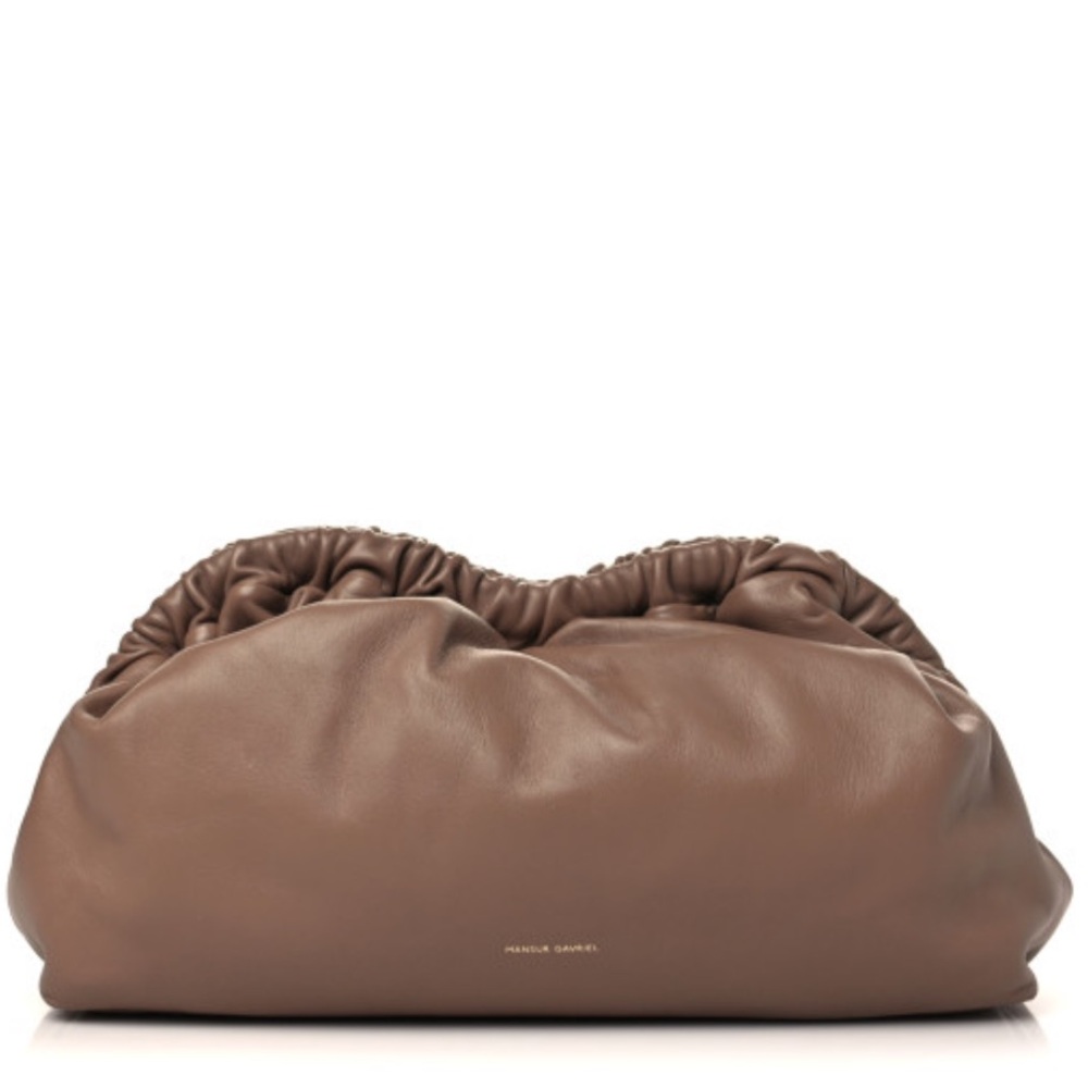 MANSUR GAVRIEL Lambskin Cloud Clutch Biscotto